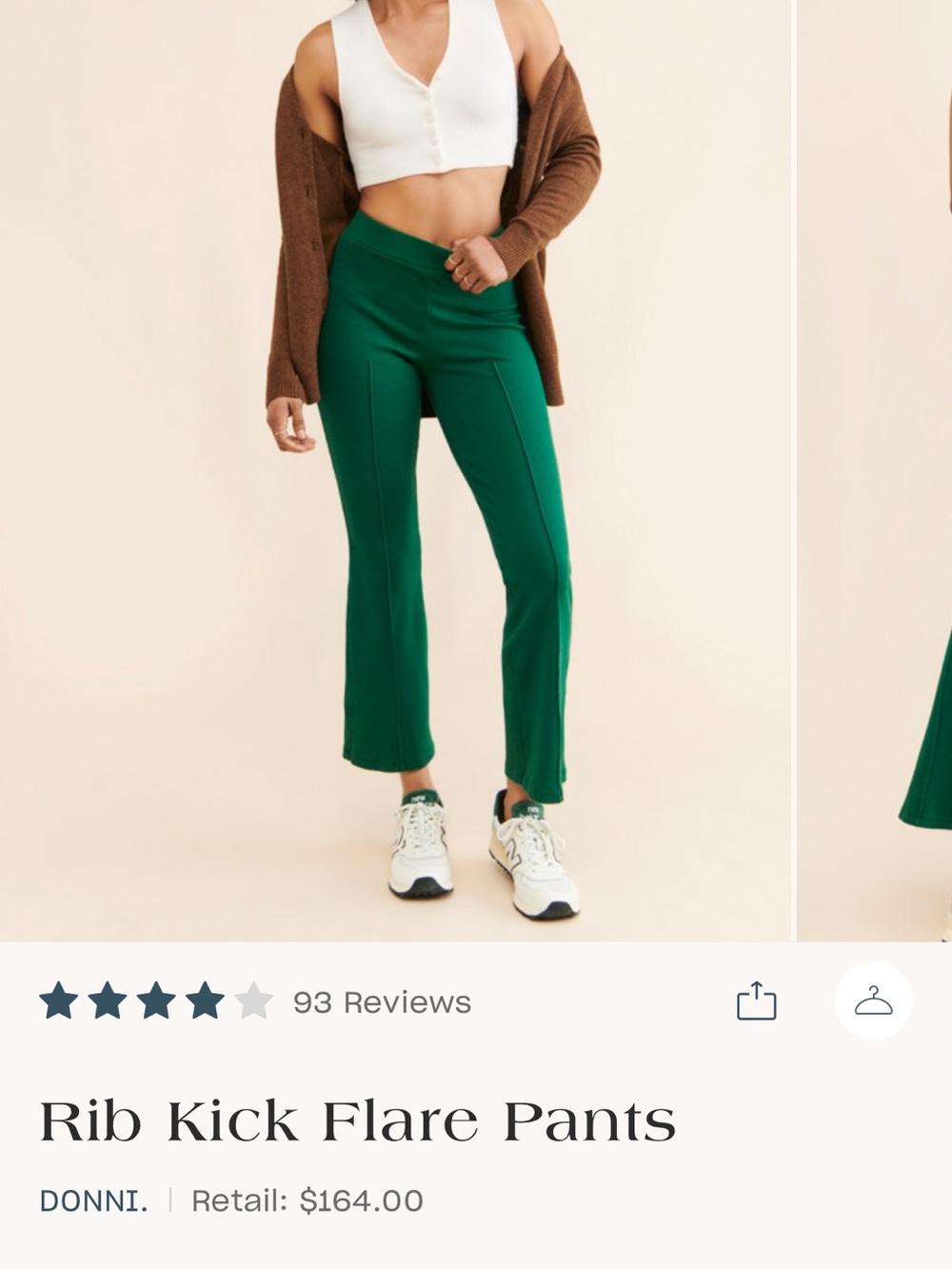 DONNI. Rib Kick Flare Pants